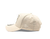 Kappe New Era - Branded Buffalo Patch Linen 9FORTY A-Frame - Stone