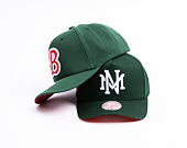 Kappe Mitchell & Ness  - Branded Emerald Slam Pro Pinch Snapback - Green/Orange