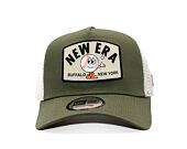 Kappe New Era - Branded Summer Patch 9FORTY A-Frame Trucker - New Olive