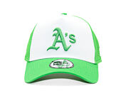 Kappe New Era - MLB Essential 9FORTY A-Frame Trucker - Oakland Athletics - Green / White