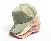 Kappe New Era - MLB Outline 9FORTY A-Frame Trucker - NY Yankees - Cream / Orange