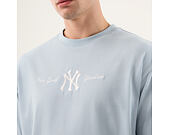 T-Shirt New Era - MLB Script Oversized Tee - NY Yankees - Sky Blue