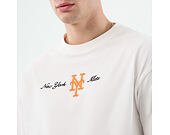 T-Shirt New Era - MLB Script Oversized Tee - NY Mets - White