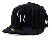 Kappe New Era - MLB Moon Cooperstown 59FIFTY - Colorado Rockies - White And Navy Pinstripe