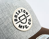 Kappe Brixton - Crest C Mp Snapback - Heather Grey/Pinecone Brown