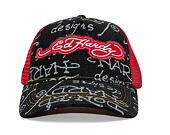 Kappe Ed Hardy - Don Denim 5 Panel Trucker Cap