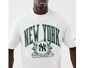 T-Shirt New Era - MLB Arch Graphic Oversized Tee - NY Yankees - Heather Grey