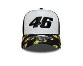 Kappe New Era - VR 46 Print Visor 9FORTY A-Frame Trucker - Black