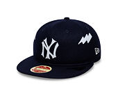 Kappe New Era - MLB IMAGE DROP Heritage 9FIFTY Retro Crown - NY Yankees - Navy / Cream