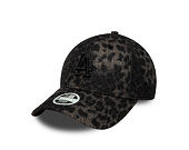 Damen Kappe New Era - MLB Cosy Leopard 9FORTY - LA Dodgers - Black