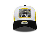 Kinder Kappe New Era - DC Patch 9FORTY A-Frame Trucker - Batman - White / Black