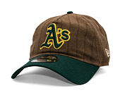 Kappe New Era × Three Looms - Chestnut Pinstripe 9TWENTY A-Frame - Oakland Athletics