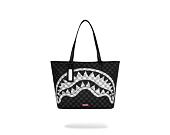 Tasche Sprayground - Black And White Drip Check Shark Tote