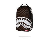 Rucksack Sprayground - Brown And Cream Drip Check Shark Backpack