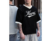 T-Shirt Karl Kani - Cursive Varsity Crochet Boxy T-Shirt Black