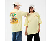 T-Shirt New Era - Branded Beach Party Graphic Oversized Tee - Yellow