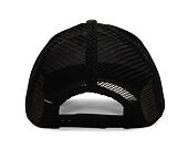 Kappe Ed Hardy - Unisex Flaming Gothic Skull Washed 5 Panel Trucker Cap - Grey