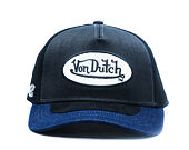 Kappe Von Dutch - Trucker - Denim Visor Patch Premium - Black / Navy