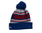 Mütze New Era - NHL Evergreen Wordmark Pom Medium Knit - NY Rangers - Team Color