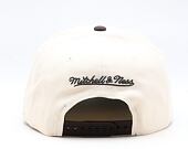 Kappe Mitchell & Ness - NBA Brown And Cream Pro Snapback - Los Angeles Lakers - Cream