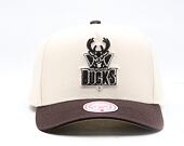 Kappe Mitchell & Ness - NBA Brown And Cream Pro Snapback Hwc - Milwaukee Bucks - Cream
