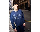 Pullover Karl Kani - Signature BRK Insert Oversized Crew - Blue