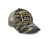 Kappe New Era - Branded Camo 9FORTY M-CROWN A-Frame Trucker - Woodland Camo