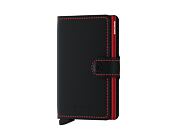 Geldbörse Secrid Miniwallet Matte Black & Red