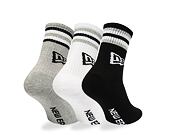 Socken New Era Retro stripe Crew 3Pack