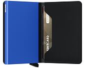 Geldbörse Miniwallet Secrid Matte Black & Blue