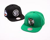Kappe Mitchell & Ness NBA Conference Patch Snapback Boston Celtics Grün