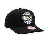 Kappe Mitchell & Ness - Team Ground 2.0 Pro Snapback - Pittsburgh Penguins - Black