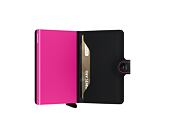 Geldbörse Secrid Miniwallet Matte Black & Fuchsia
