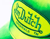 Kappe Von Dutch Trucker Boston - Cotton Twill - Green Tie Dye