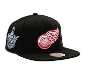 Kappe Mitchell & Ness NHL Top Spot Snapback Detroit Red Wings Black