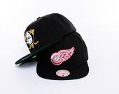 Kappe Mitchell & Ness NHL Top Spot Snapback Detroit Red Wings Black