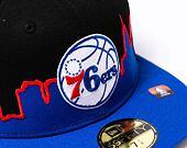 Kappe New Era 59FIFTY NBA "2022 Tip Off" Philadelphia 76ers - Black / Team Color