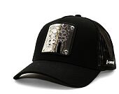 Kappe Capslab Trucker - Warner Bros - Rick and Morty - Schwarz / Metallic