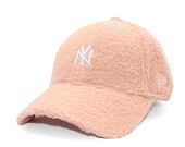 Damen Kappe New Era - 9FORTY Womens MLB Borg - NY Yankees - Blush Pink / White