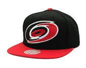 Kappe Mitchell & Ness - Team 2 Tone 2.0 Snapback - Carolina Hurricanes - Black/Red