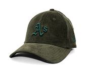 Kappe New Era - 9FORTY MLB Cord - Oakland Athletics - Green