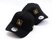 Kappe New Era - 9FORTY A-Frame MLB Metallic Patch - LA Dodgers - Black / Gold