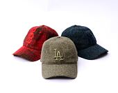Kappe New Era - 9TWENTY MLB Harris Tweed - LA Dodgers - Olive