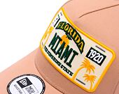 Kappe New Era - License Plate 9FORTY A-Frame - Light Brown