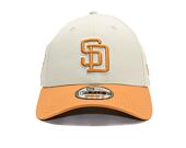 Kappe New Era - MLB World Series Patch 9FORTY - San Diego Padres - Cream / Ochre