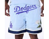 Shorts New Era - MLB Floral Mesh - LA Dodgers - Pastel Blue