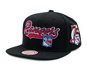 Kappe Mitchell & Ness - New York Rangers - Oversweep Snapback Vntg - Black