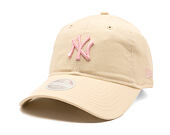 Damen Kappe New Era - MLB Contrast Stitch 9TWENTY - NY Yankees - Cream / Pink