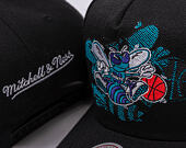 Kappe Mitchell & Ness - NBA Tilted Pro Snapback Hwc - Charlotte Hornets - Black
