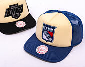 Kappe Mitchell & Ness - NHL Vintage Block Trucker - New York Rangers - Cream